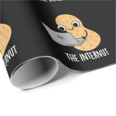 Die Internet-Funny Internet Peanut Pun Dark BG Geschenkpapier (Rolleneckpunkt)