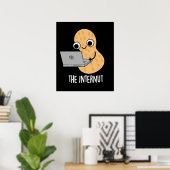 Die Internet-Funny Internet Peanut Pun Dark BG Poster (Heimbüro)
