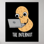 Die Internet-Funny Internet Peanut Pun Dark BG Poster (Vorne)
