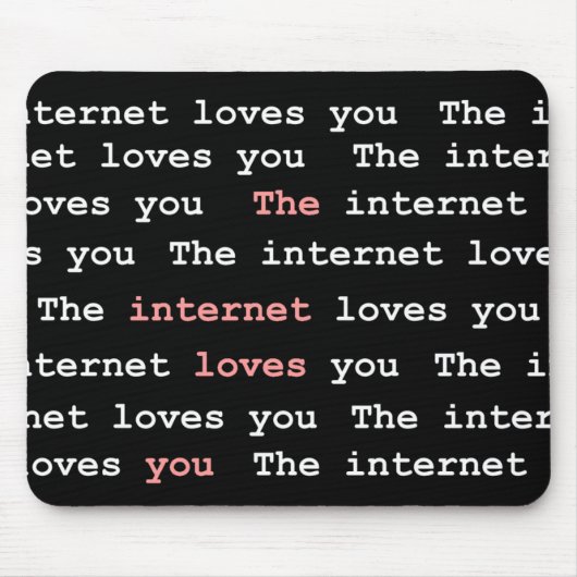 Die Internet-Lieben Sie Mousepad (Vorne)
