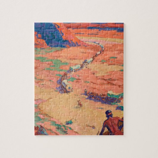 Die Intruder von Maynard Dixon Puzzle (Vertikal)