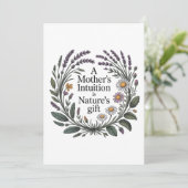 Die Intuition einer Mutter ist das Geschenk der Na (Stehend Vorderseite)