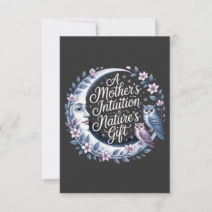 Die Intuition einer Mutter ist das Geschenk der Na Dankeskarte