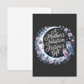 Die Intuition einer Mutter ist das Geschenk der Na Dankeskarte (Vorne/Hinten)