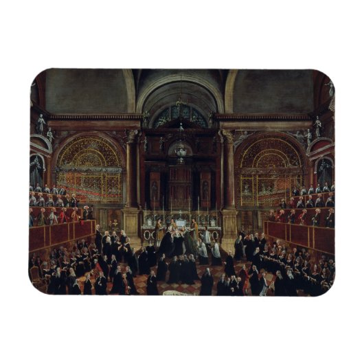 Die Investitur eines Monarchen in San Lorenzo (Öl Magnet (Horizontal)