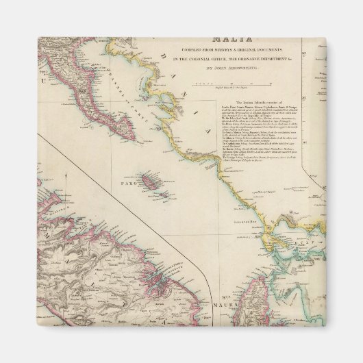 Die Ionischen Inseln und Malta Magnet (Vorne)