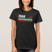 Die iranische Stolperflagge im Iran T-Shirt (Vorderseite)