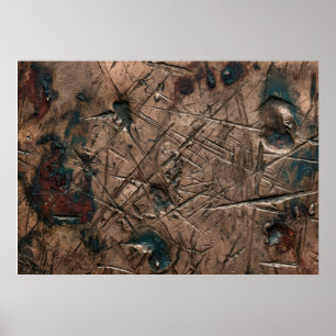 Die irdene Tafel der alten Markierungen Wandkunst Poster