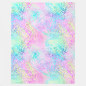 Die Iridescent Leopard Serie Design 10 Fleecedecke (Vorderseite)