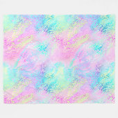 Die Iridescent Leopard Serie Design 10 Fleecedecke (Vorderseite (Horizontal))