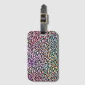 Die Iridescent Leopard Serie Design 6 Gepäckanhänger (Vorderseite Vertikal)