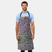 Die Iridescent Leopard Serie Design 6 Schürze (Getragen)