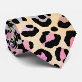 Die Iridescent Leopard Serie Design 7 Krawatte (Gerollt)