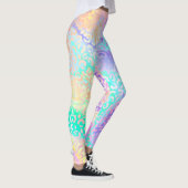 Die iridierende Leopard-Serie Design 3 Leggings (Rechts)