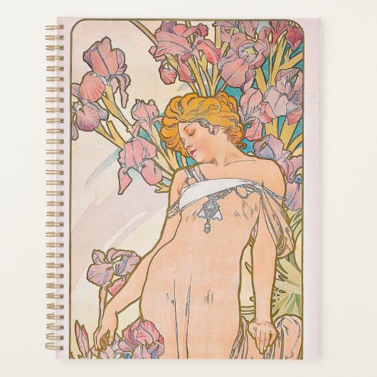 Die Iris (1897) von Alphonse Mucha Planer (Vorderseite)