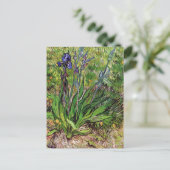 Die Iris-Landschaft Vincent van Gogh Postkarte (Stehend Vorderseite)