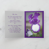 Die Iris-Muttertagskarte Karte (Innenseite)