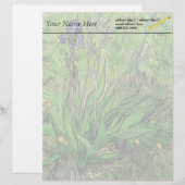 Die Iris von Van Gogh Briefkopf (Vorne/Hinten)