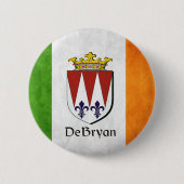 Die irische Flagge DeBryan Button (Vorderseite)