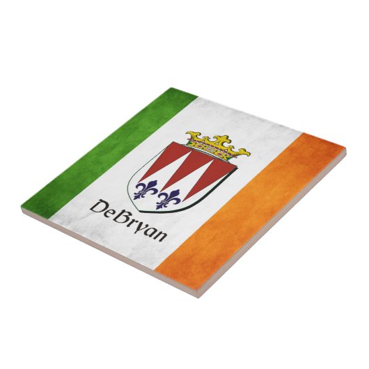 Die irische Flagge DeBryan Fliese (Seite)