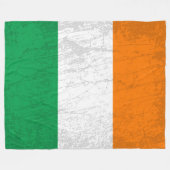 Die irische Flagge - ein Tapisserie des irischen E Fleecedecke (Vorderseite (Horizontal))