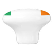 Die irische Flagge von Irland Tür- und Schubknöpfe Keramikknauf (Seitenansicht)