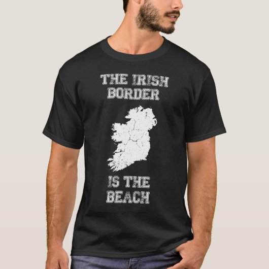 Die irische Grenze ist der Strand T-Shirt (Vorderseite)