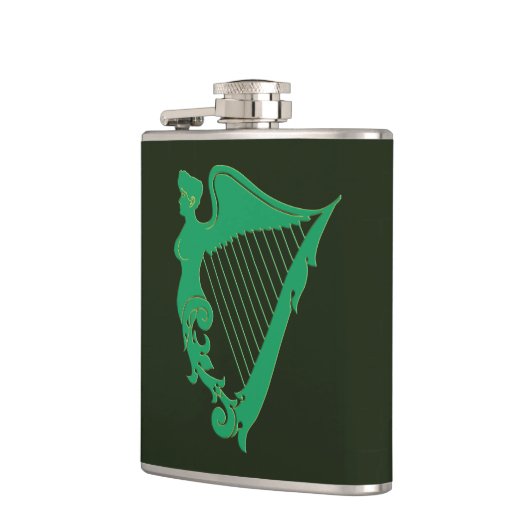 Die irische Harfe - ein Symbol Irlands Flachmann (Links)