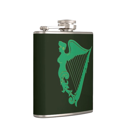 Die irische Harfe - ein Symbol Irlands Flachmann (Rechts)