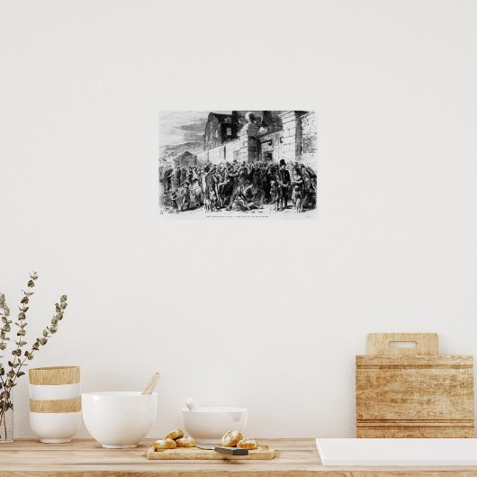 Die irische Hungersnot Poster (Küche)