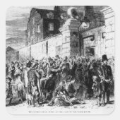 Die irische Hungersnot Quadratischer Aufkleber (Vorderseite)