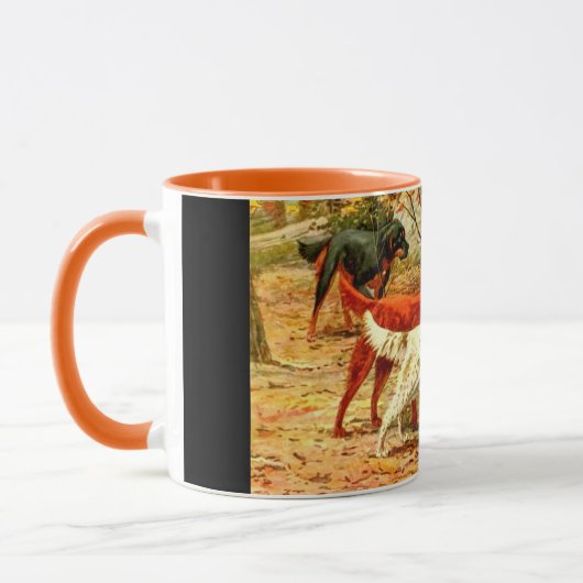 Die irische Jagd auf Hunde im Herbst Tasse (Links)