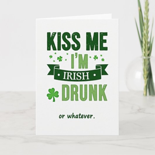 Die Irish-Oder-Was-Auch-Immer-Karte Karte (Vorderseite)