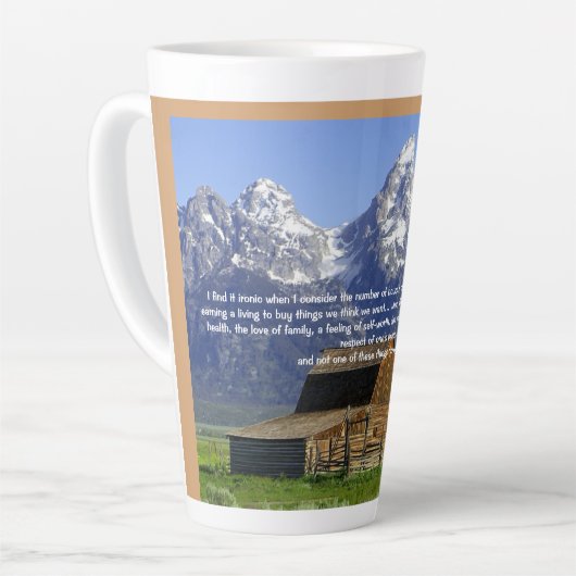 Die Ironie des Lebens Milchtasse (Linke Ecke)