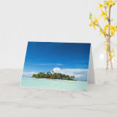 Die Island-Grußkarte horizontal Karte (Gelbe Blume)