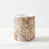 Die Isle of Wight Map-Tasse Kaffeetasse (Mittel)