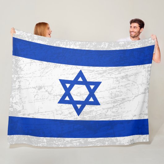 Die israelische Flagge - Ein Tapisserie des israel Fleecedecke (Beispiel)