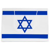 Die israelische Flagge mit David, Patriots LG Große Geschenktüte (Vorderseite)