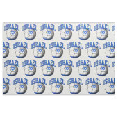 Die israelische Fußballflagge Stoff (Fat Quarter (45,7 x 55,9 cm))