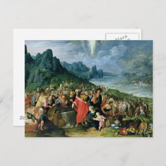 Die Israeliten am Ufer des Roten Meeres, 1621 Postkarte (Vorne/Hinten)