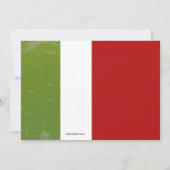 Die ist italienische Proben-Abendessen-Party Einladung (Rückseite)