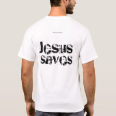 Die ist zum Kotzen/Jesus Religion rettet T - Shirt (Rückseite)
