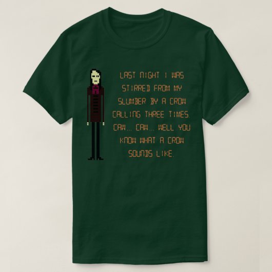 Die IT-Crowd-A-Crow ruft dreimal an T-Shirt (Design vorne)