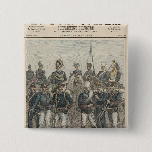 Die italienische Armee Button (Vorderseite)