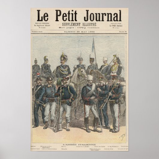 Die italienische Armee Poster (Vorne)