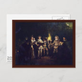 Die italienische Komödie (L'Amour Au Théâtre Itali Postkarte (Vorne/Hinten)