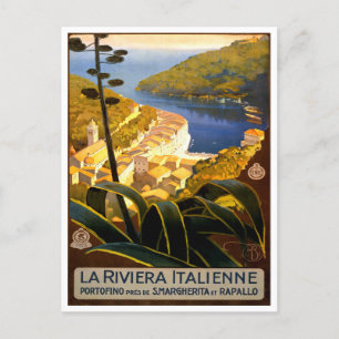 Die Italienische Riviera, Italien Reisen in die Ve Postkarte