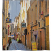 Die italienische Straße Szene künstlerische Einzig Duschvorhang (Vorderseite)