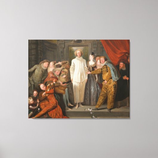 Die italienischen Komiker Leinwanddruck (Vorderseite)