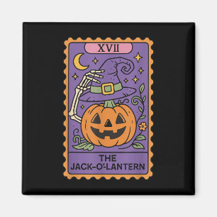 Die Jack-o-Laterne-Tarot-Karte Xvii Magnet